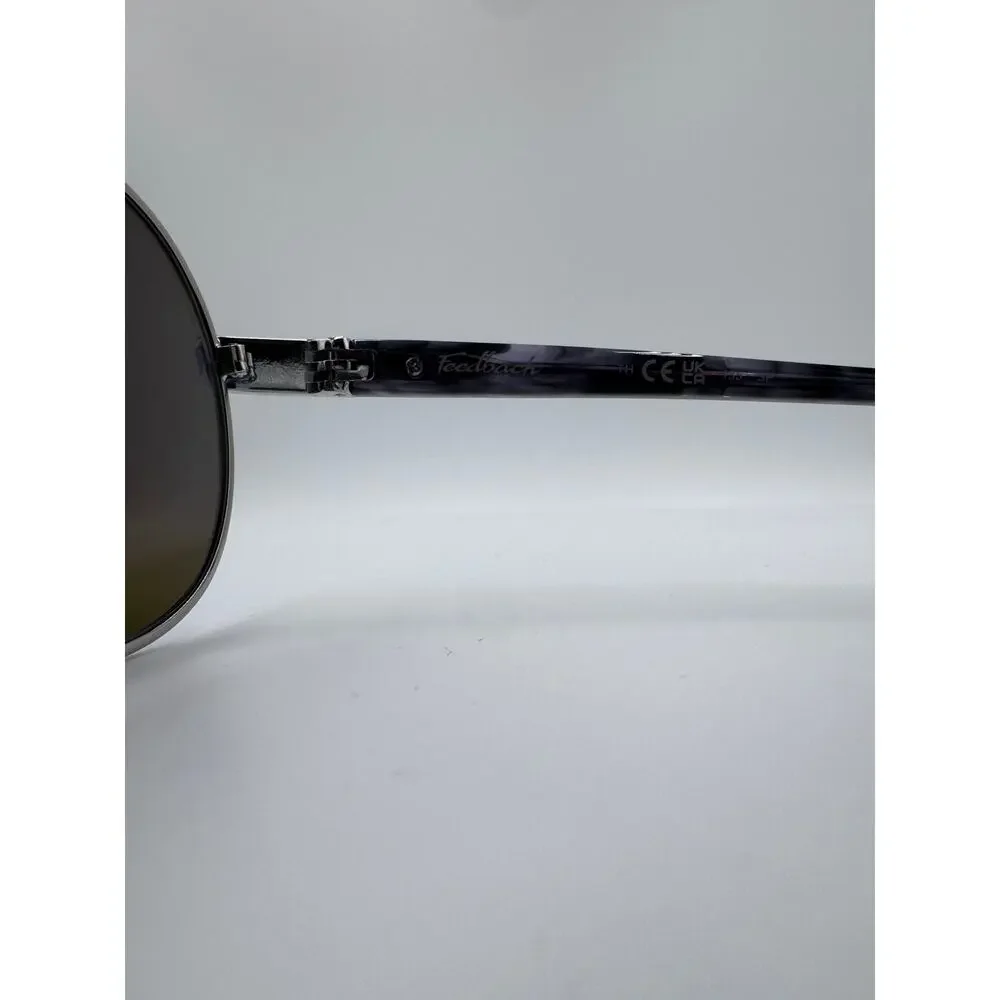 New Oakley OO4079 FEEDBACK Polished Chrome Prizm Saphire Eyeglasses